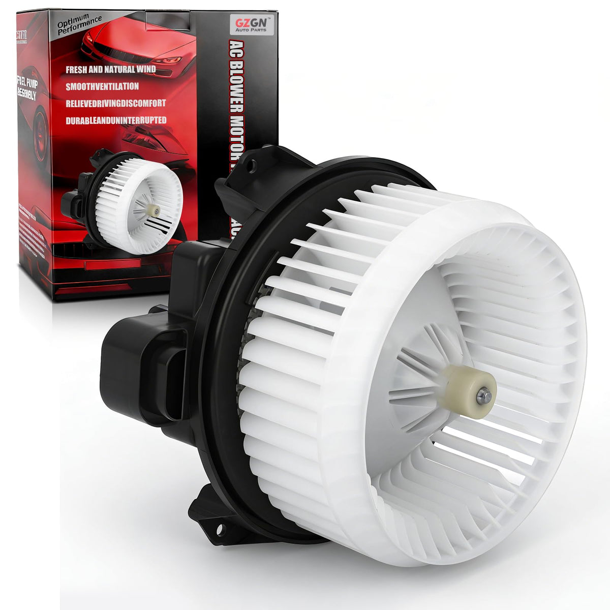 GZGN AC blower motor for Ram 1500, front view, supports strong airflow
