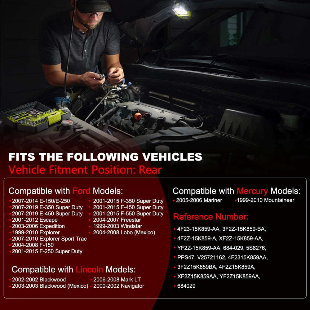 GZGN Ford F-250 rear parking sensor with plug-and-play installation.