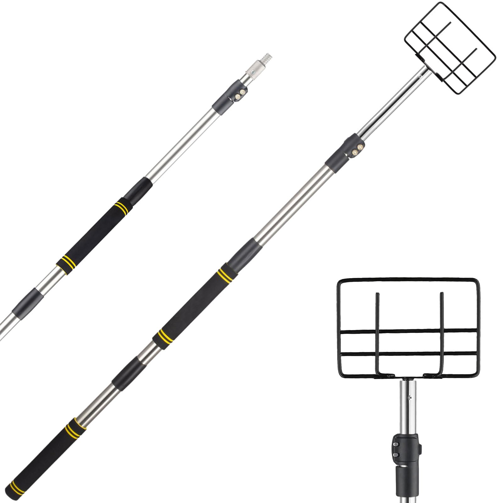 Gzlozak edge protector handle with adjustable reach for safer flatbed cargo handling
