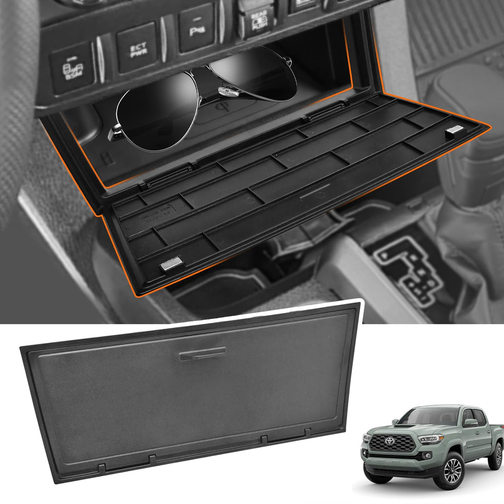 GZSH hidden front center console cover for Toyota Tacoma hides valuables securely.
