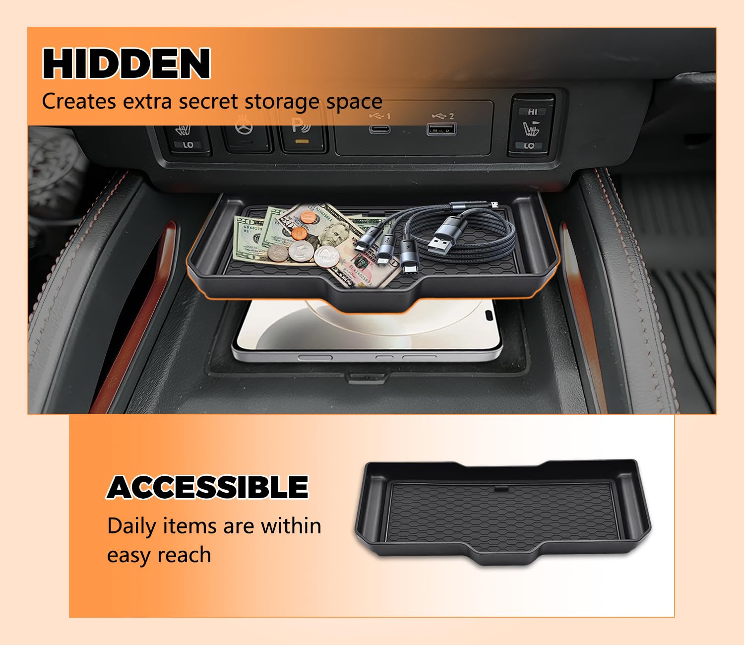 GZSH OEM-like finish blends seamlessly with the Frontier interior.