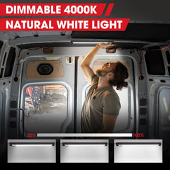 GZV 12V LED light strip is compact at ten point five inches for flexible placement