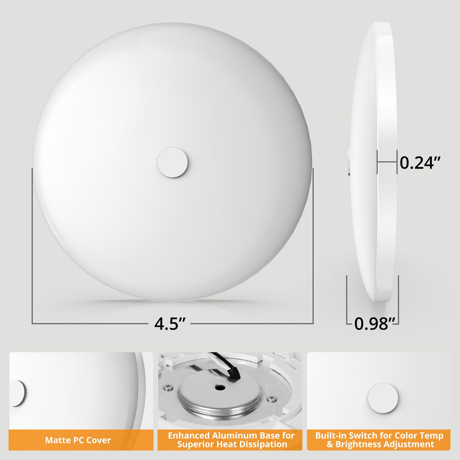 GZV RV interior light compatible with 12V systems across vehicles.