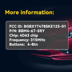 GZXNKEY Mazda3/Mazda6 remote key fob front view for easy recognition.