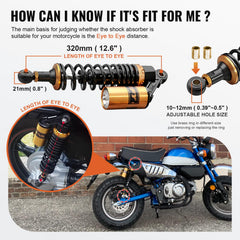 GZYF adjustable spring preload for a personalized ride feel