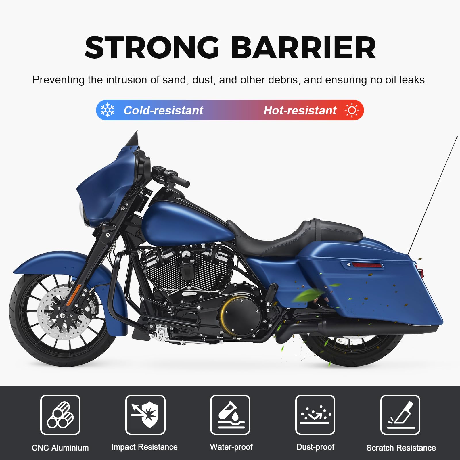 GZYF derby timing cover installed on Harley Touring boosts aggressive stance