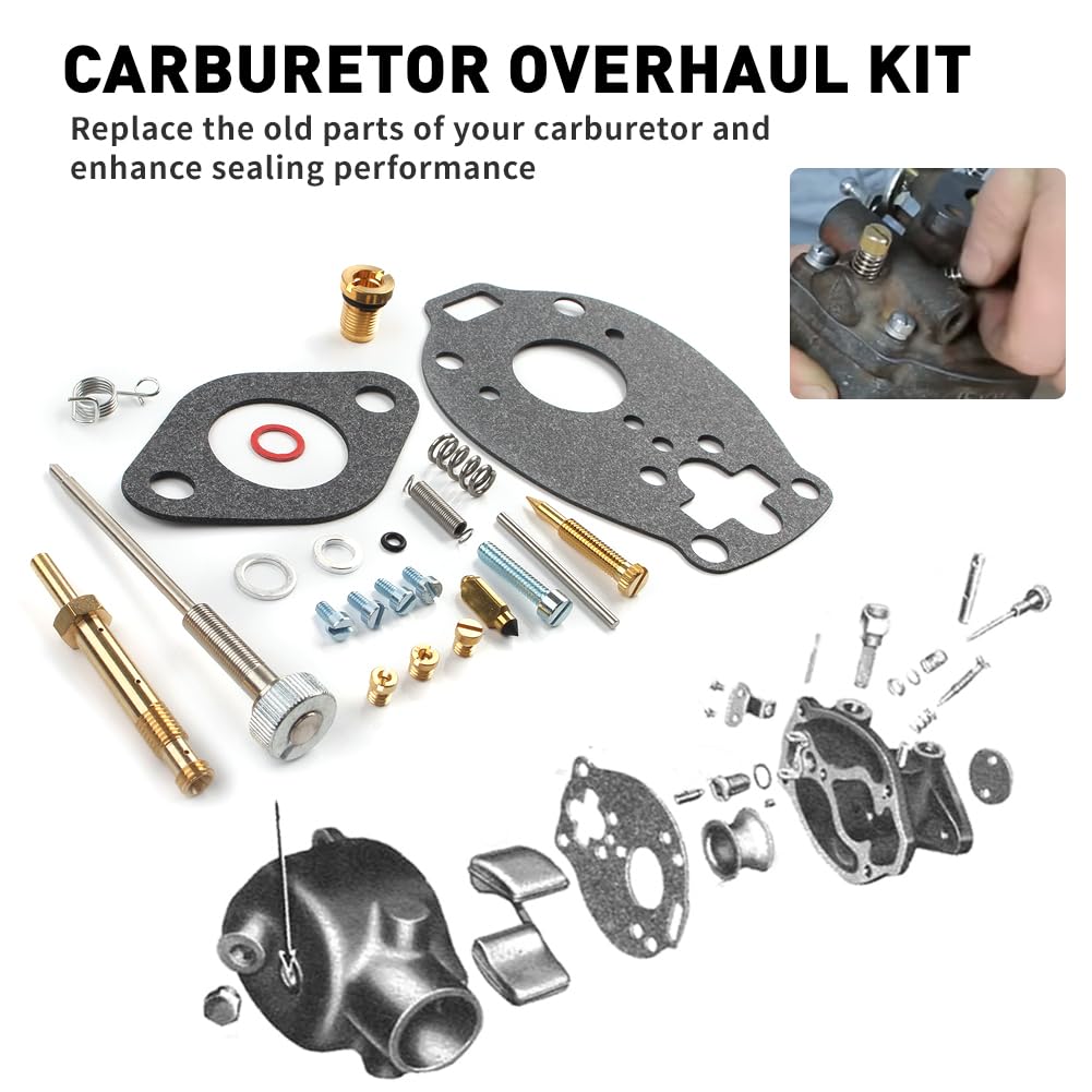 GZYF Ford tractor carburetor kit installation guidance for field use.