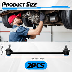 GZYQPDZ front right sway bar link improves handling and reduces body roll.