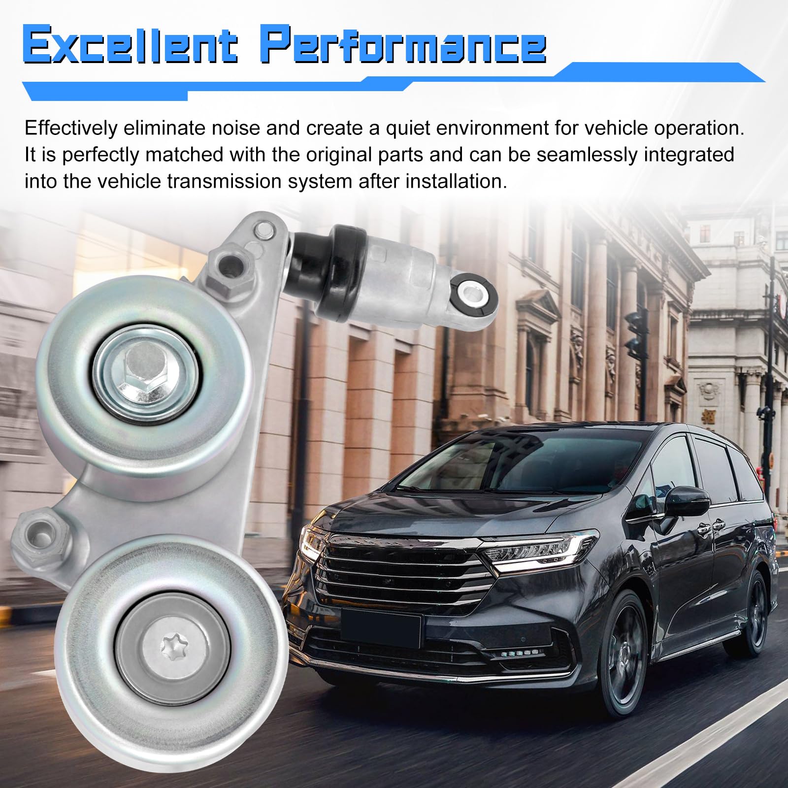 GZYQPDZ belt tensioner for Crosstour 3.5L, supports dependable belt tension