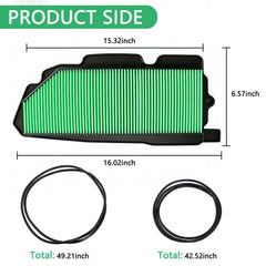 GZZTORES 17215-HL4-A02 air filter top view showing multi-layer media
