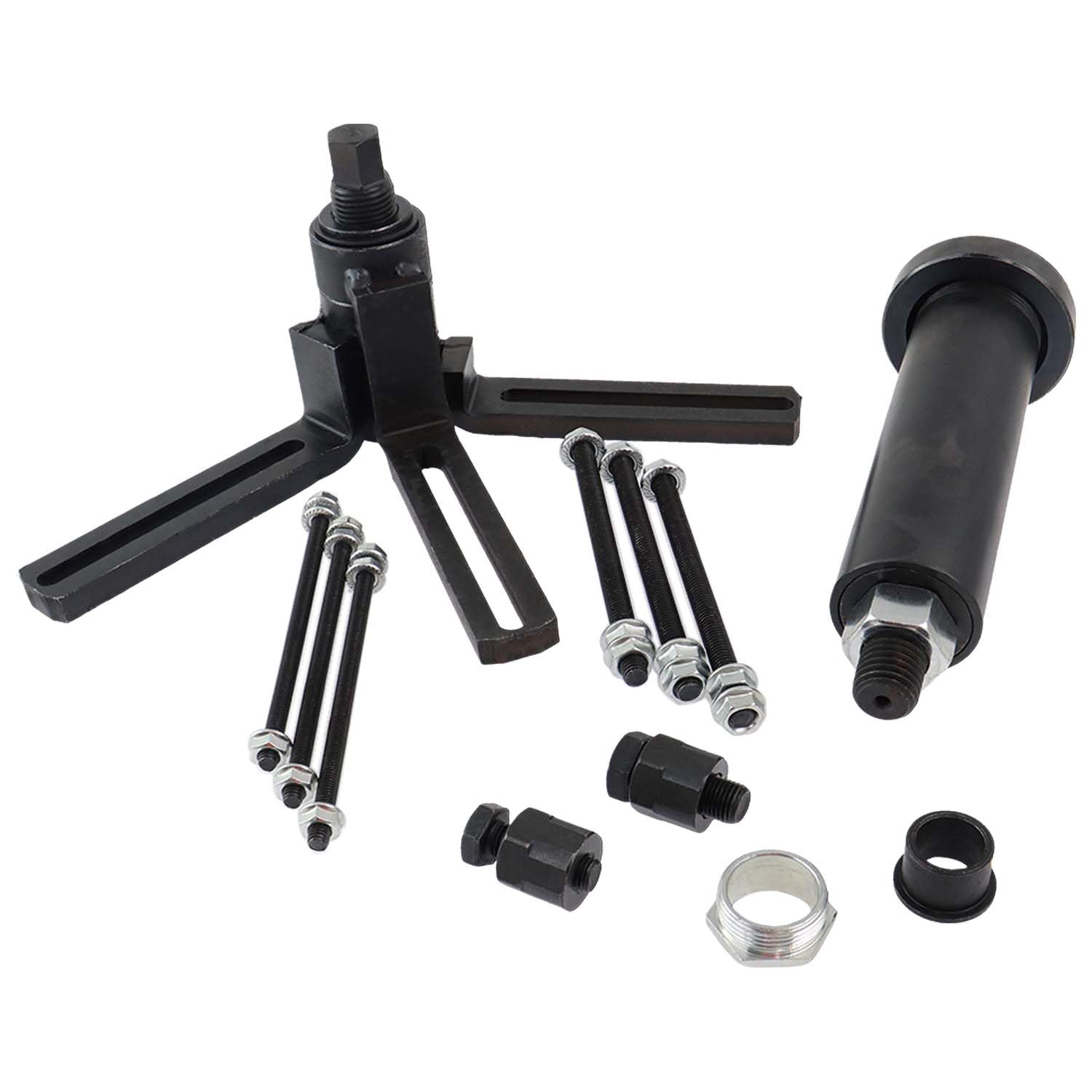 GZZTORES Crankcase Splitter assembly in action for safe crankshaft removal.