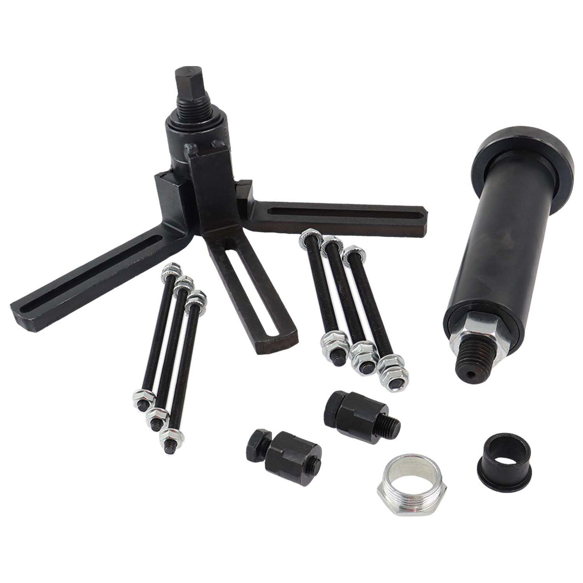 GZZTORES Crankcase Splitter assembly in action for safe crankshaft removal.
