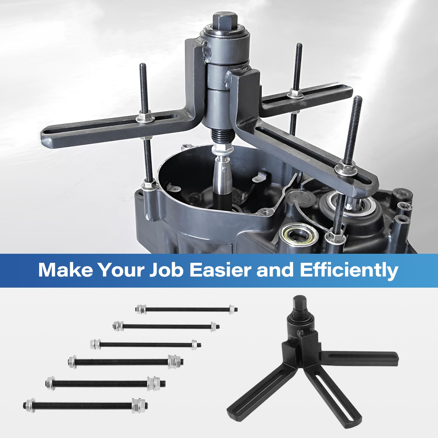 GZZTORES Crankcase splitter fitment notes warn about incompatible models before purchase.