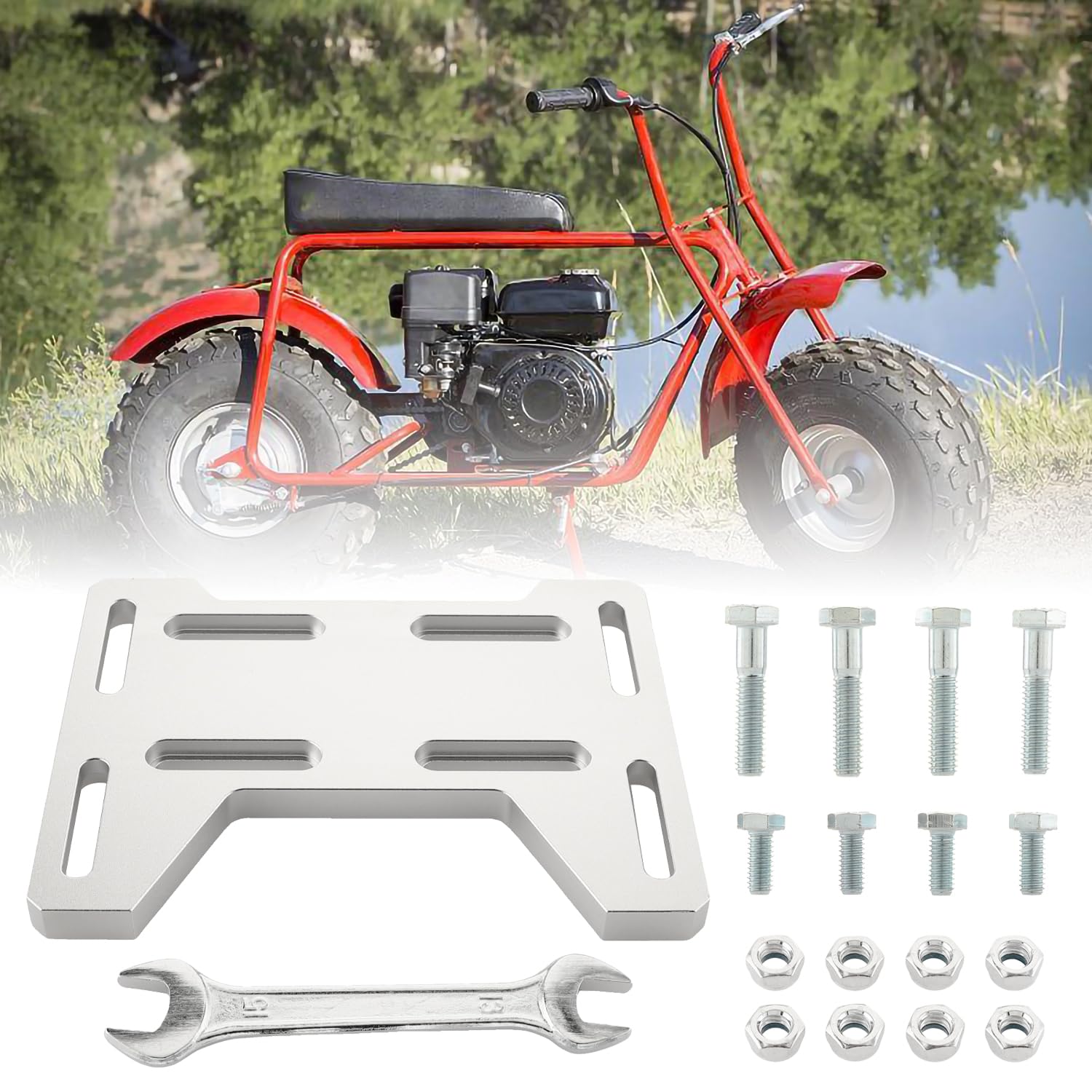 GZZTORES engine mount bracket with hardware enables quick DIY setup