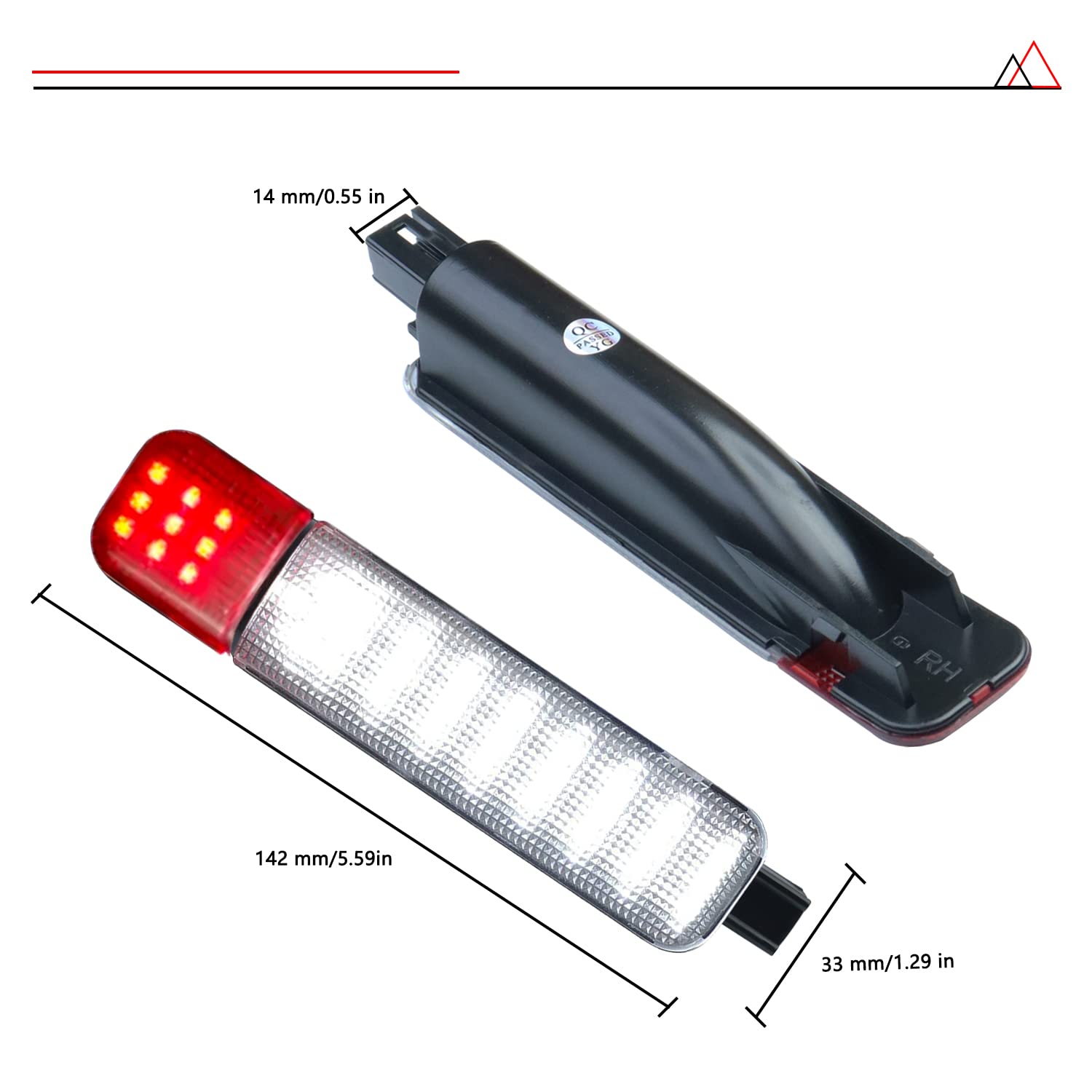 GZZTORES LED door light for Cadillac Escalade front door creates bright cabin glow