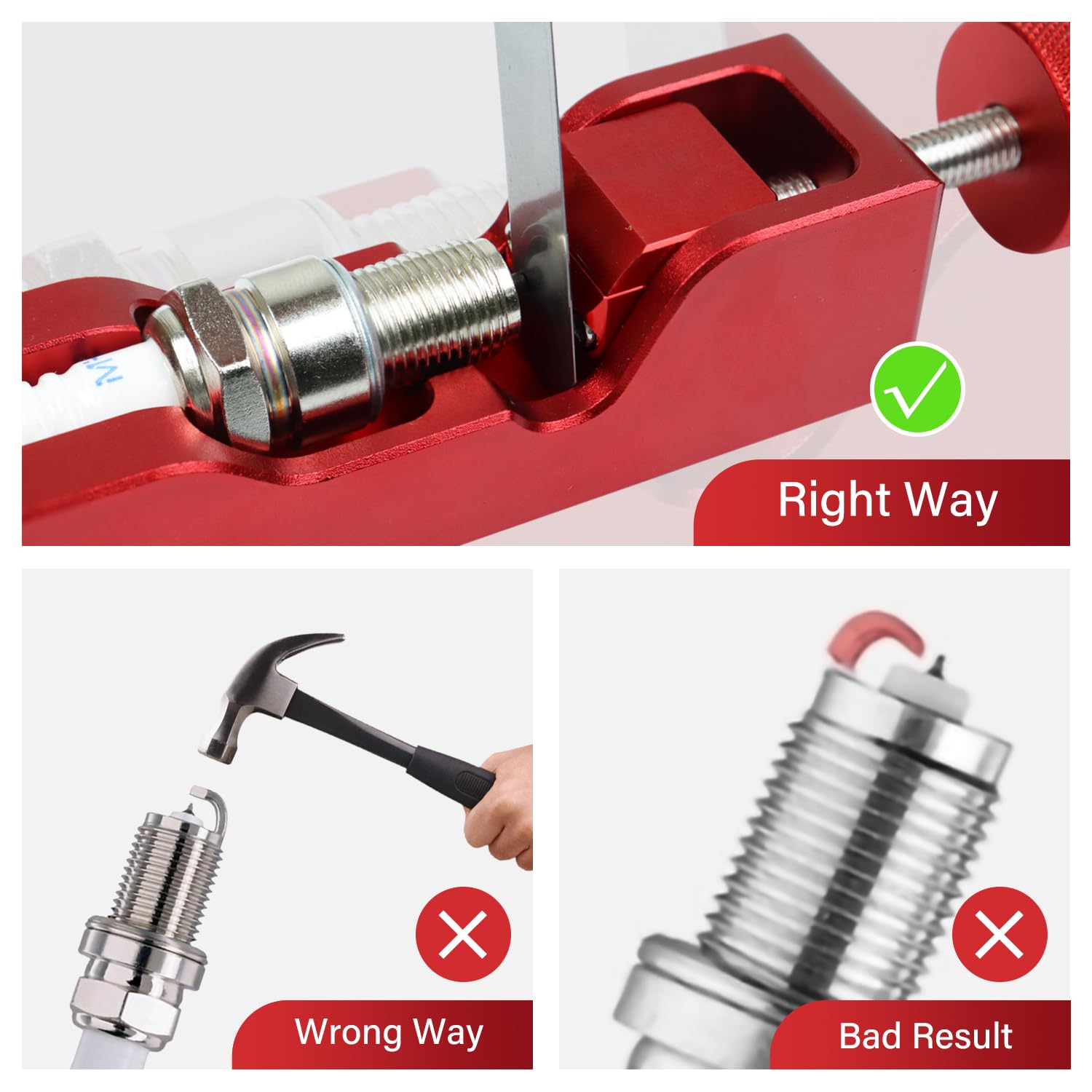 GZZTORES red tool in toolbox for fast identification