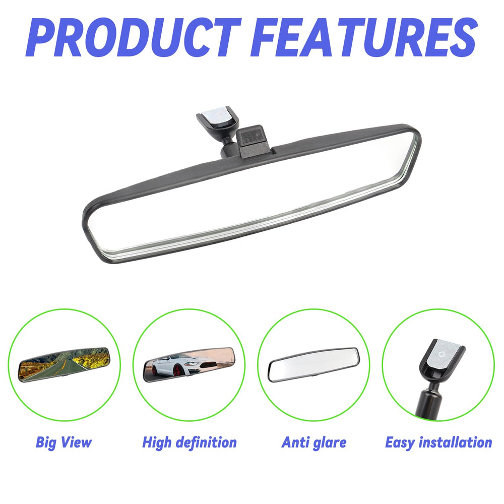 GZZTORES rear view mirror enhances visibility when reversing and parking.