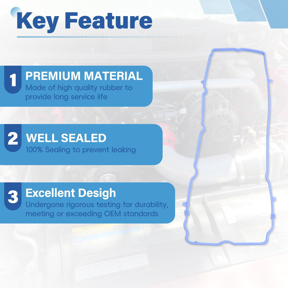 GZZTORES VS50805R temperature-resistance-materials extend gasket life in hot engines.