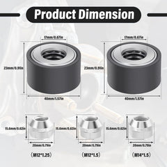 GZZTORES wheel stud installer close-up shows durable carbon steel.