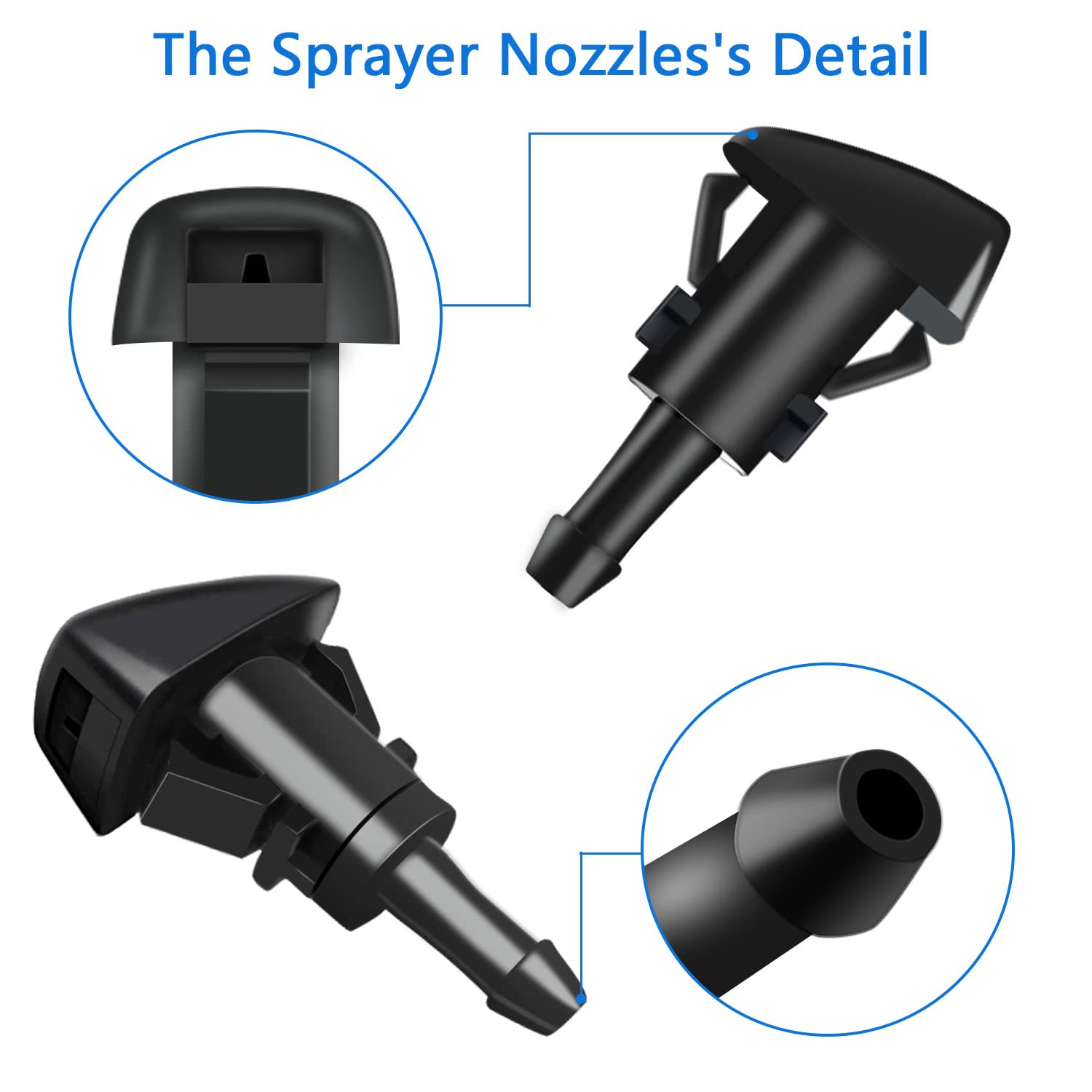 GZZTORES windshield fluid hose ensures steady spray performance
