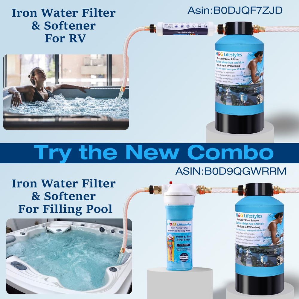 Versatile H&G Lifestyles softener for boats, spas, and mobile washing.