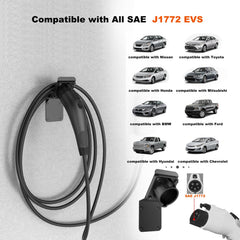 H3JANG charger holder cable organizer neatly bundles cords, reducing clutter.