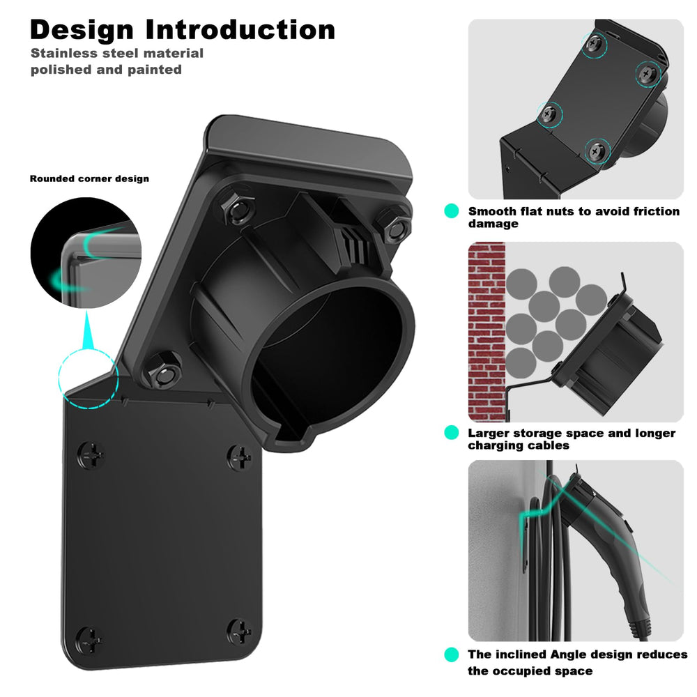 H3JANG EV Charger Holder built for durability supports outdoor and indoor use.