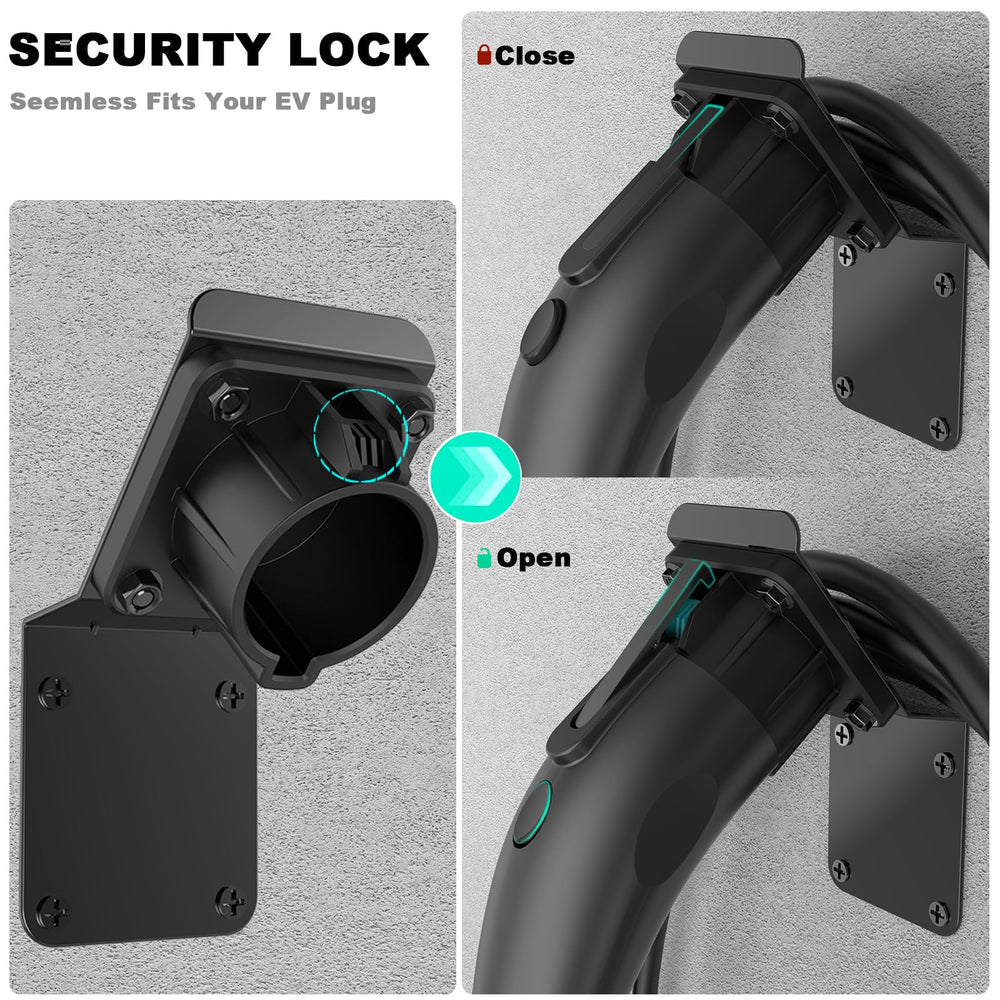 H3JANG cable management hooks prevent tripping and wall damage.