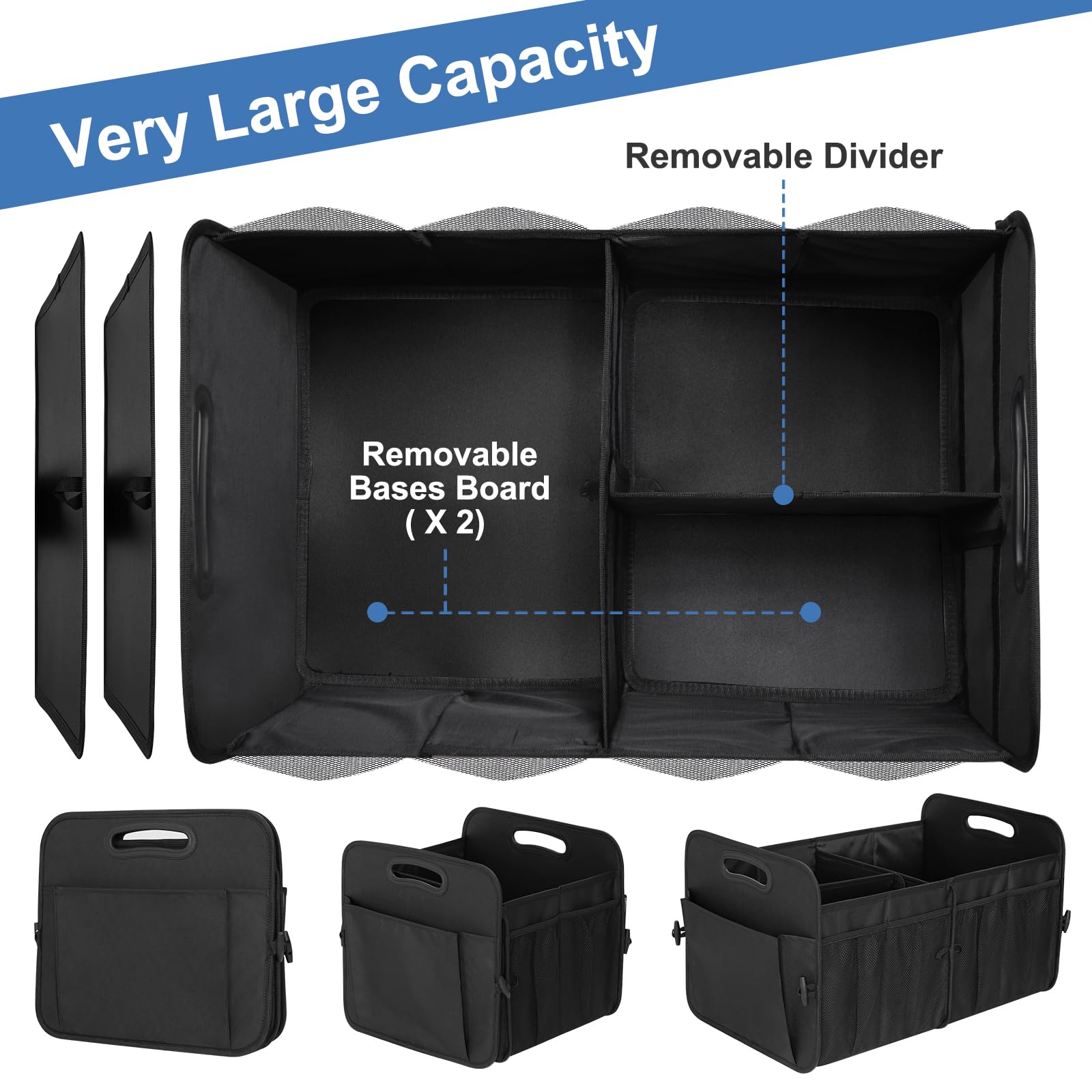 Habopet trunk organizer 72L capacity ideal for groceries and gear