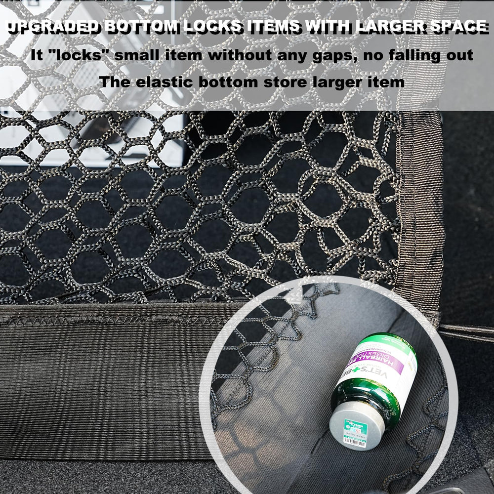 Hacyikee cargo net for Buick Enclave trunk protects fragile gear and groceries