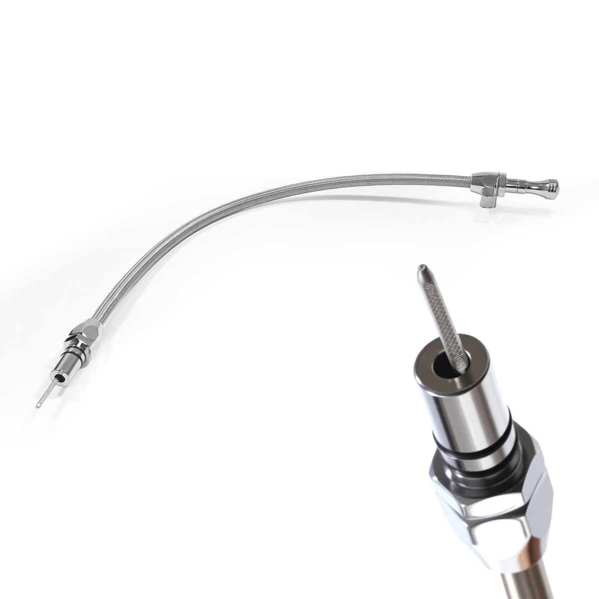 HAHAHA 36-inch transmission dipstick with firewall-mount enables easy level checks