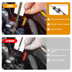 HAHAHA TH700R4 dipstick features a clear reading scale for accuracy.