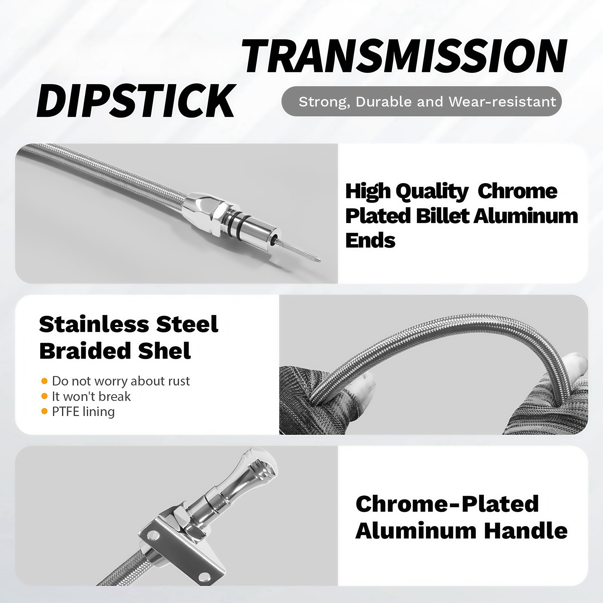 HAHAHA transmission dipstick simplifies installation with universal fit
