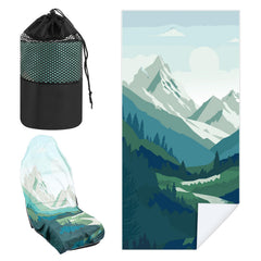 Hahafelt Yosemite car-seat towel cover 63x32 front view protects seats from sweat