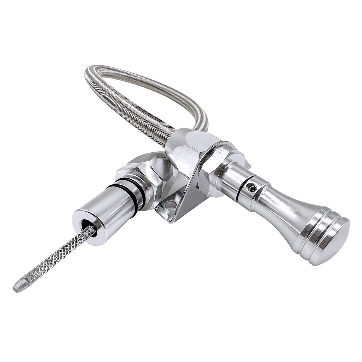 HAHAHA Flex Transmission dipstick with firewall mount for TH350/TH400.