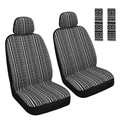 HAIYAOTIMES Baja Saddle Blanket front seat cover set protects seats while elevating interior style.