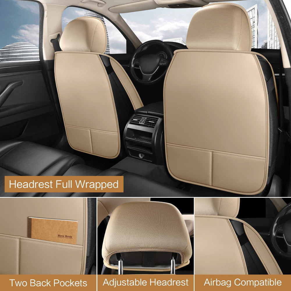HAIYAOTIMES waterproof leatherette close-up shows durable surface and easy-clean texture.