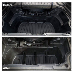 HAKA TOUGH trunk divider side-angle for Ridgeline showcasing stable cargo layout.