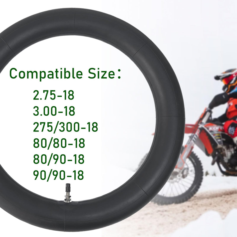 HAKSNGCL inner tube 2.75-18 compatibility for dirt bikes and MTBs.