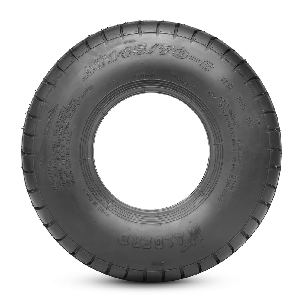 HALBERD tire packaging notice image clarifies rim not included details.