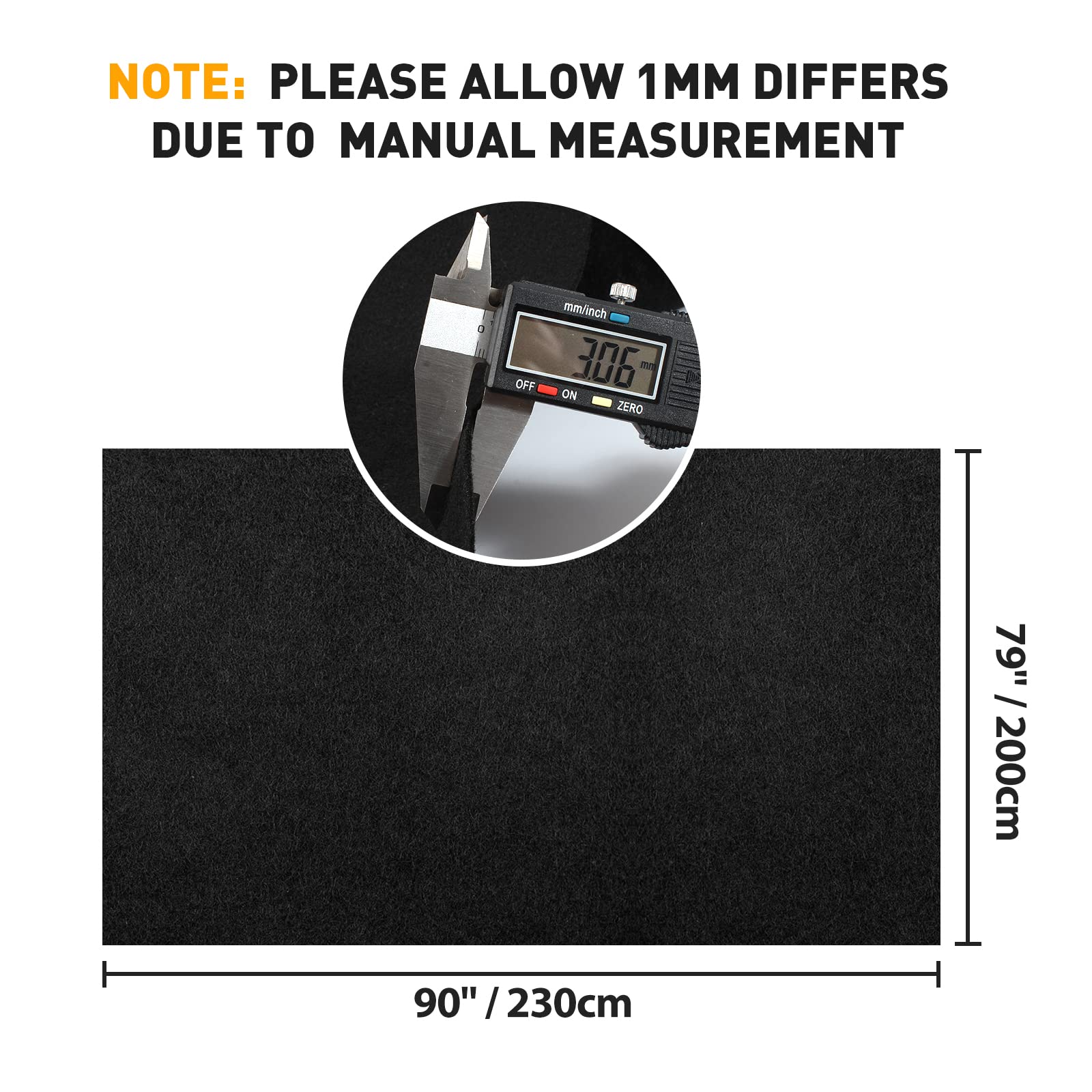 Halero 78x90 underfelt carpet for RVs, boats, and trucks.