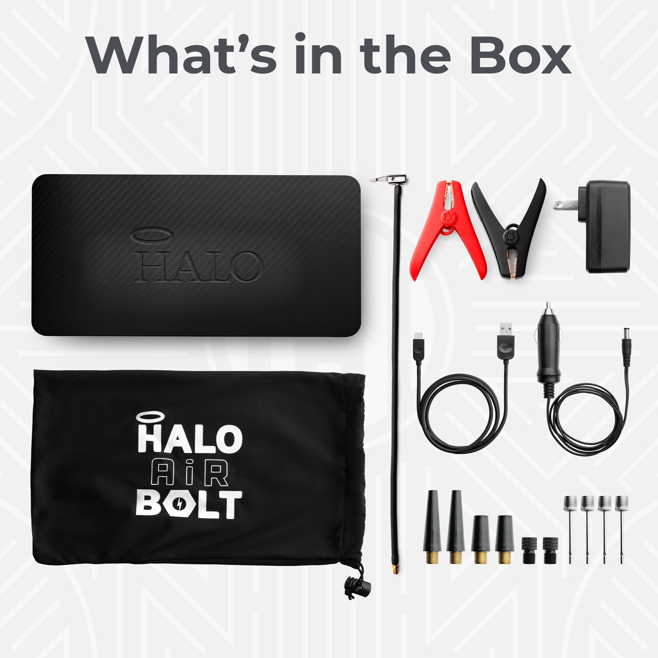 HALO Bolt Air 58.8Wh power bank for device charging during travel.