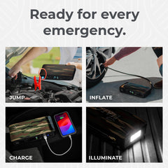 HALO Bolt Air LED floodlight illuminates dark roads and glove compartments