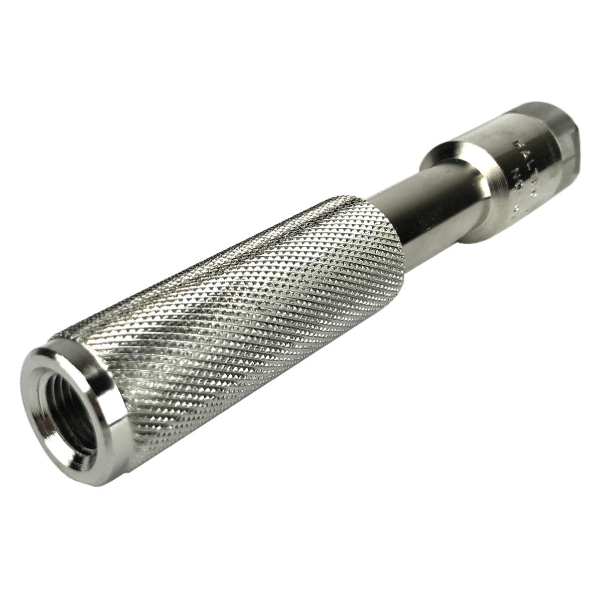 Haltec 377 lock-on action air chuck locks securely during use.