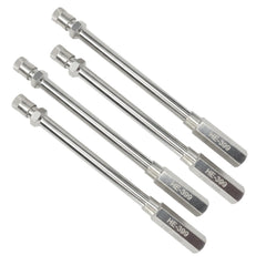 Haltec 4.25-inch valve stem extender provides extended reach for hard-to-access tires.