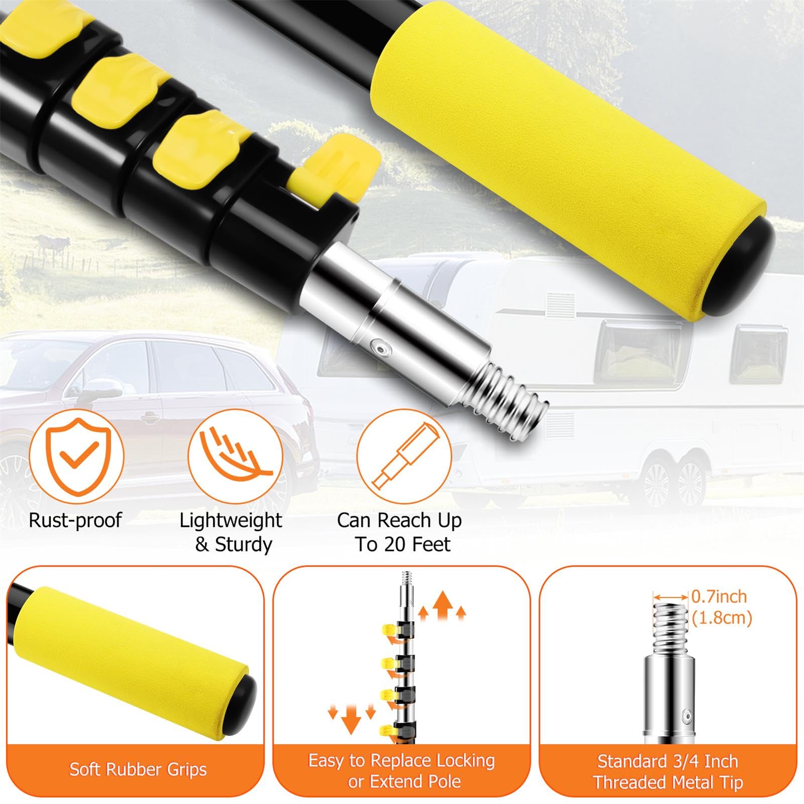 Hammrit long-reach cleaning system reaches up to 20 feet
