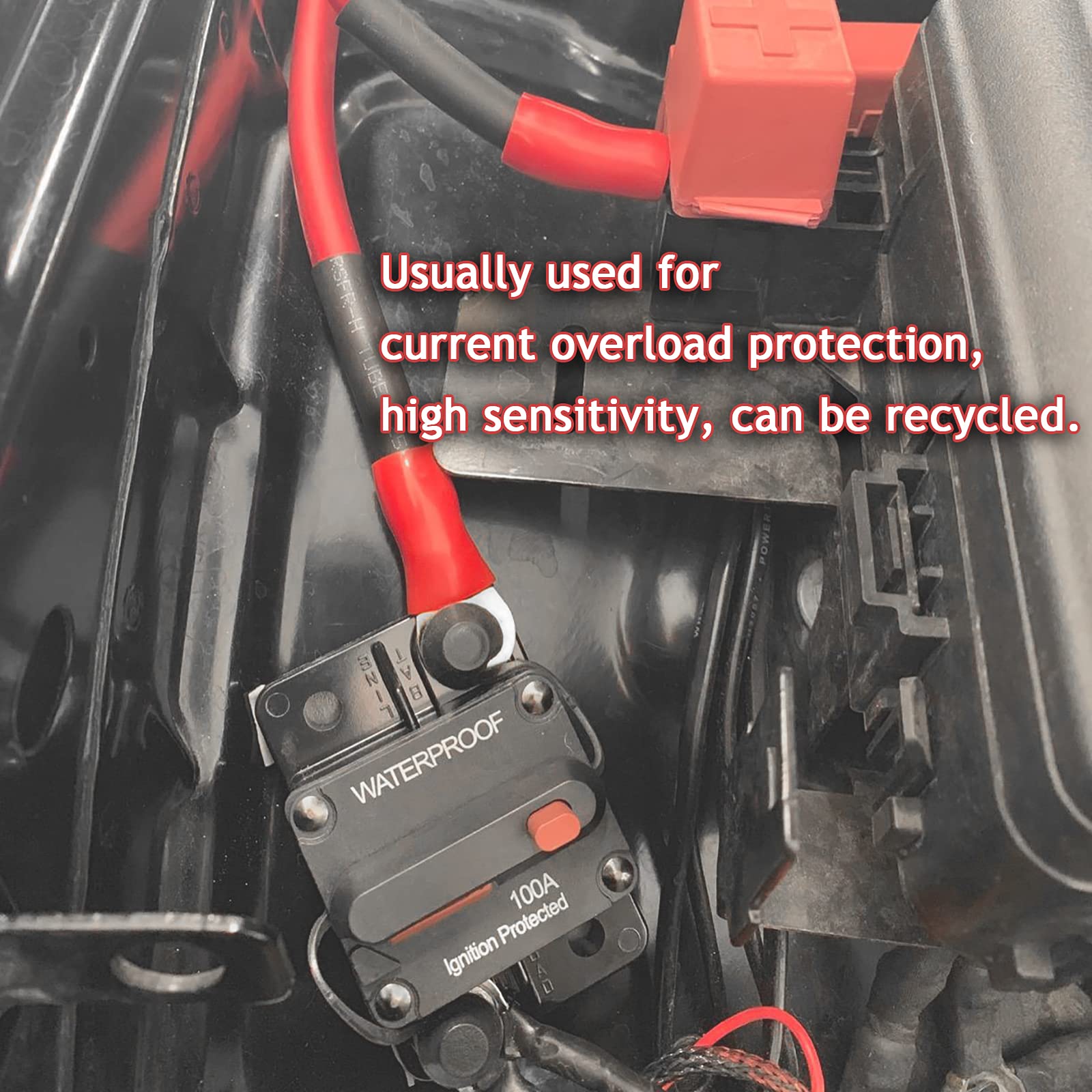 Hamolar 80A DC breaker for trolling motors in boats