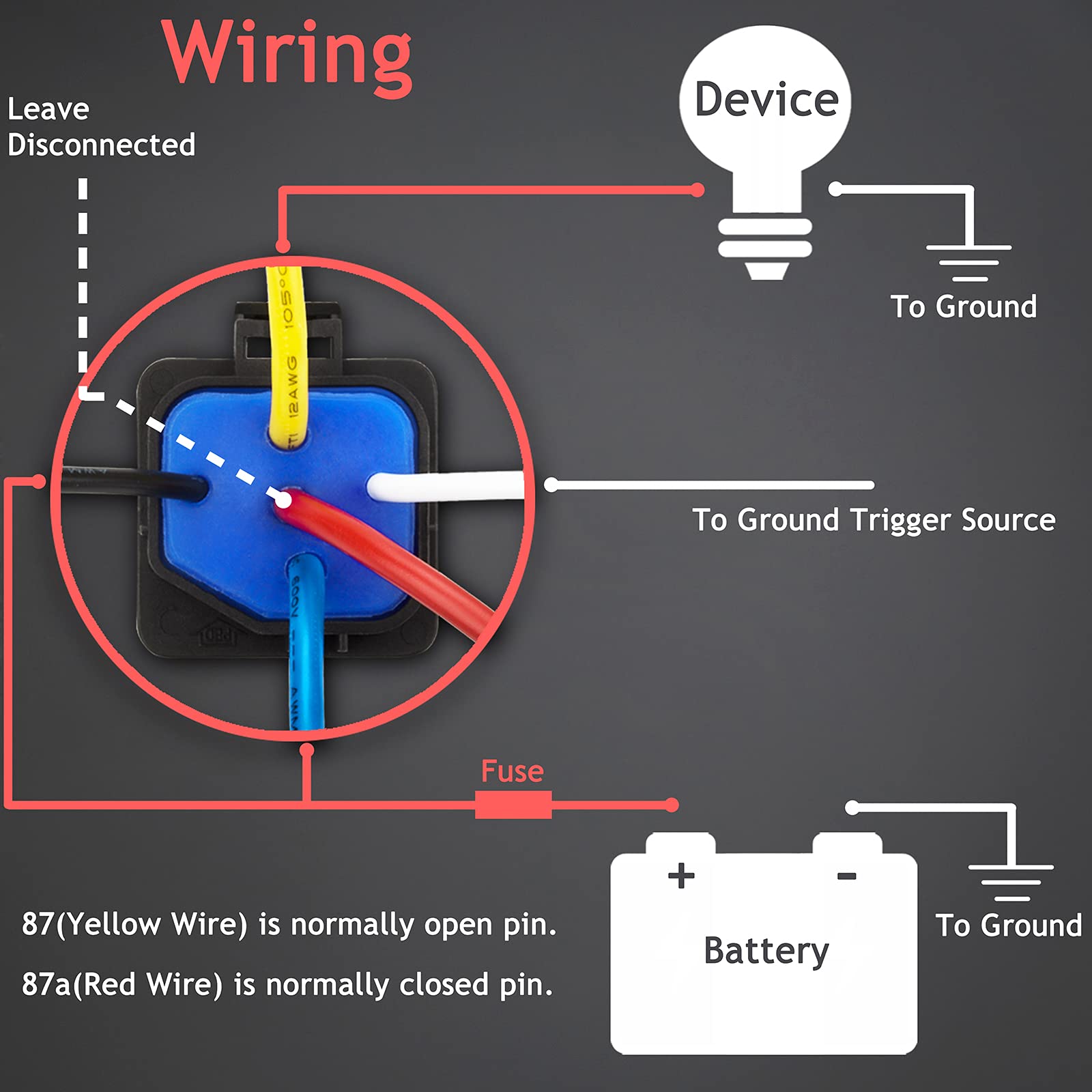 Hamolar heavy-duty 12 AWG wires bundle ensures high-load connections.