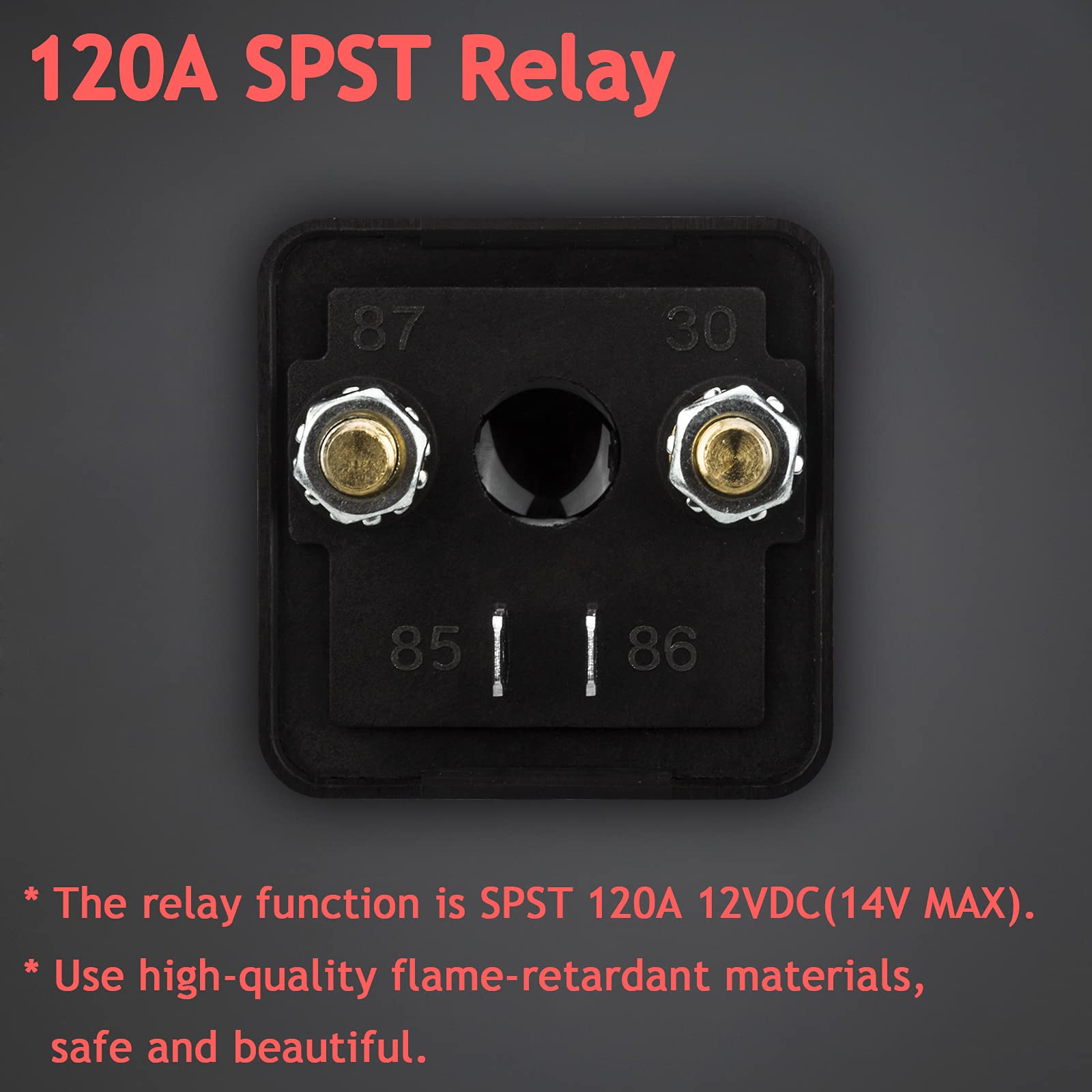 Hamolar split-charge relay install kit ensures simple, secure wiring for alternator-powered charging.