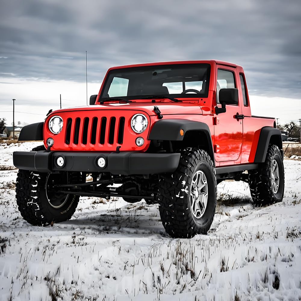 HANBKC headlight system offers four lighting modes for daily and off-road use.